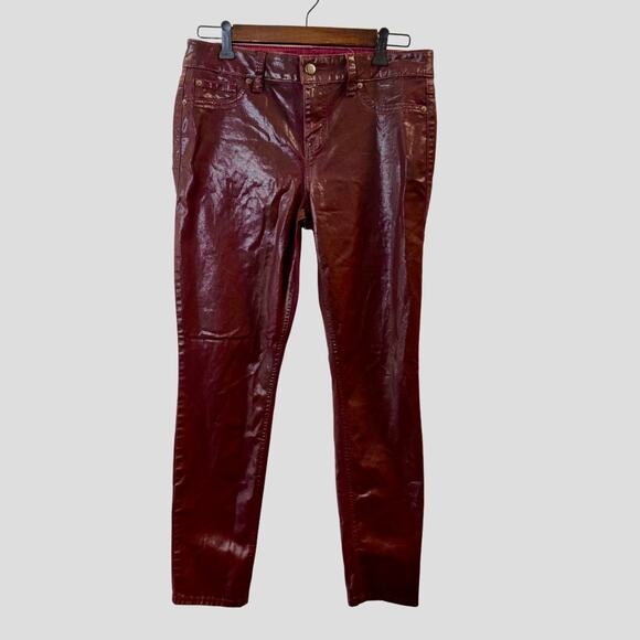 Level 99 Denim - Level 99 Anthropologie Women’s Coated Skinny Jeans Size 8